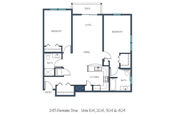 245 Perimeter Drive Unit 104, 204, 304, 404