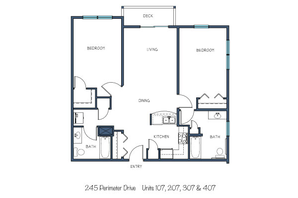 245 Perimeter Drive Unit 107, 207, 307, 407