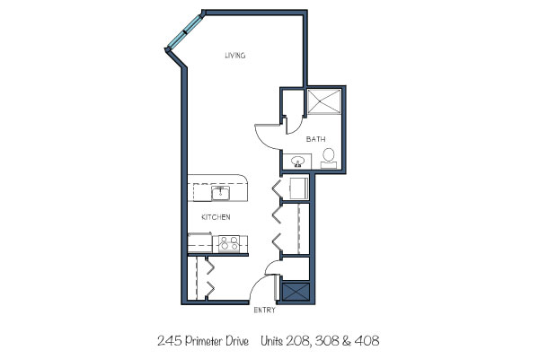 245 Perimeter Drive Unit 208, 308, 408