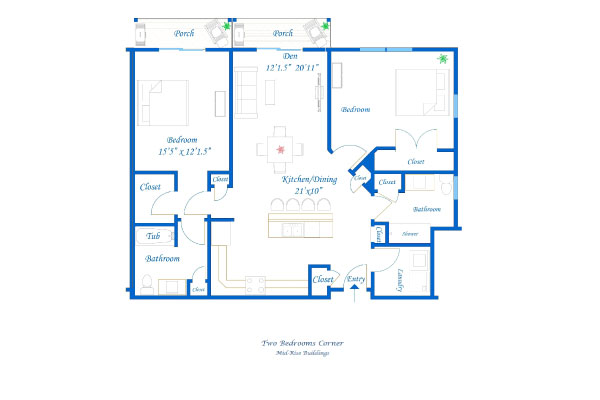 A Midrise Typical 1 BR