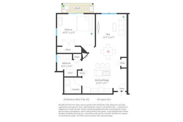 102 Perimeter Drive Unit 102