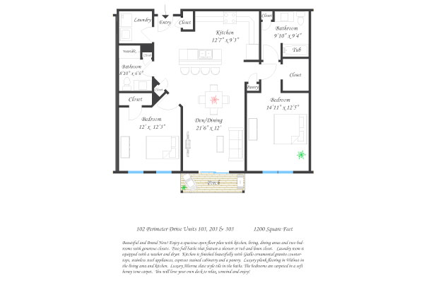 102 Perimeter Drive Unit 103, 203, 303
