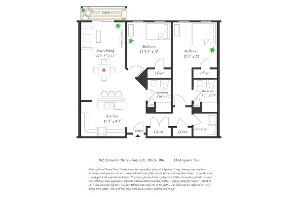 102 Perimeter Drive Unit 106, 206, 306